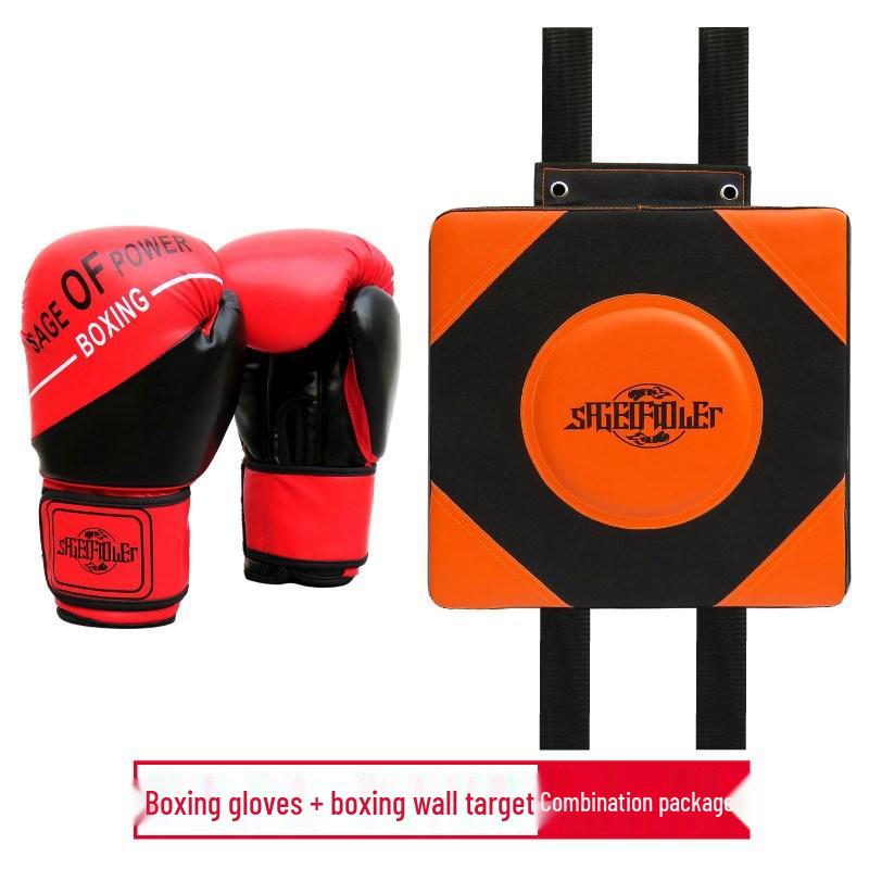Unisex Training Boxing Set: Adult & Children's Gloves, Sanda Foot & Hand Targets