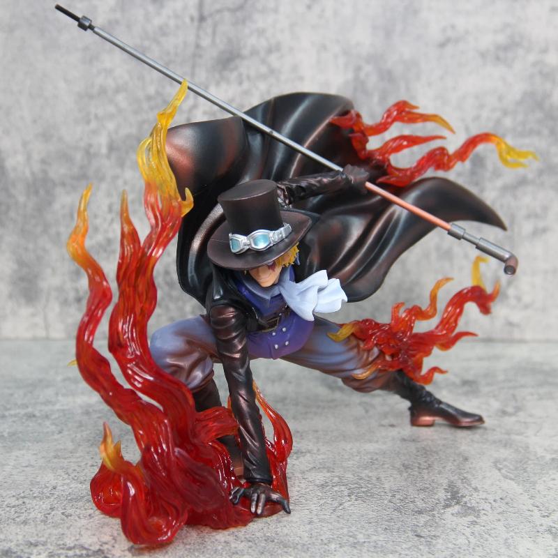 New 22cm One Piece Sabo Fire Fist Iu Resonance Series Gk Statue Anime Figure Collectible Model Desktop Decoration Gift Fans