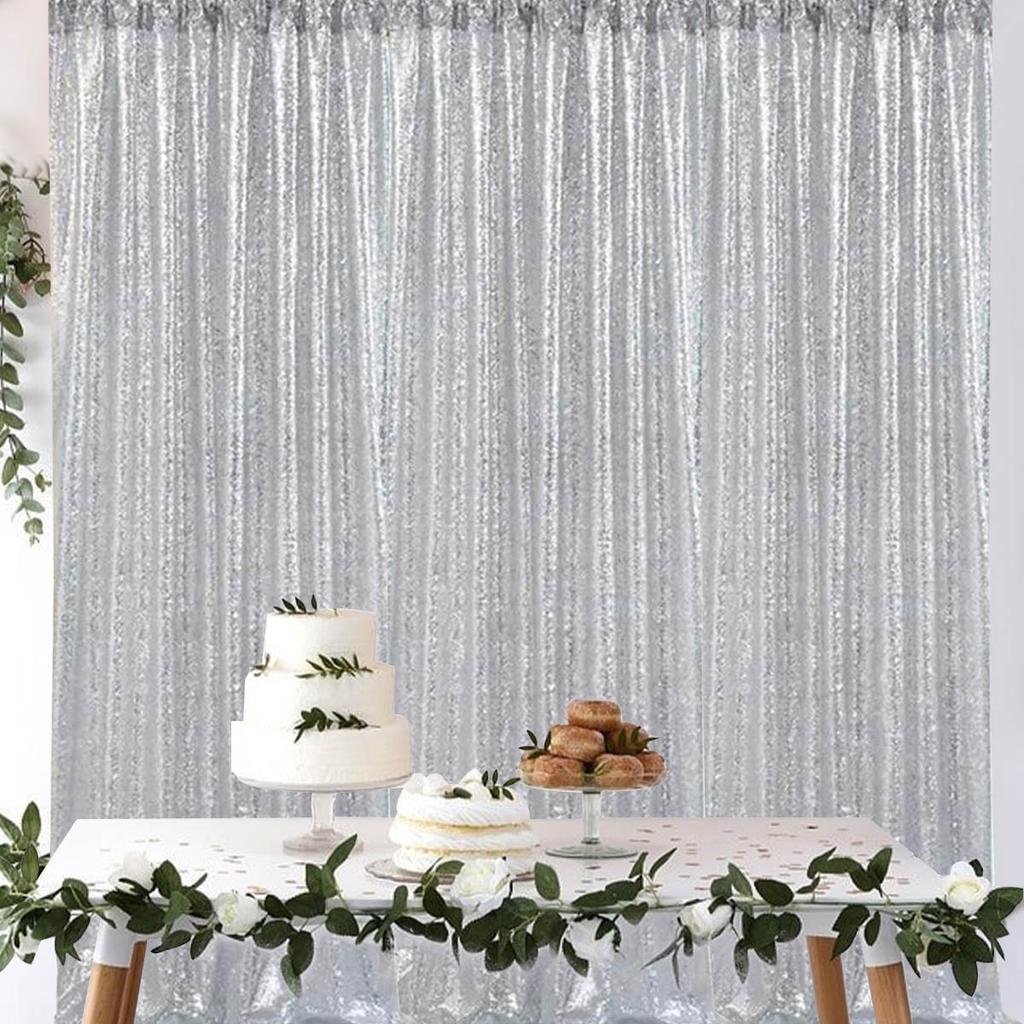 Занавеска из фольги, фон из серебристой металлической мишуры, бахрома из фольги, украшения для дня рождения, свадьбы, детского душа, вечеринки в стиле диско
