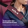 CAONU1 Car Adjustable Ice Silk Shoulder Cover Seat Belt Pad Strap Padding Accessories For KIA Ceed Sportage Rio K5 K2 Optima Cerato