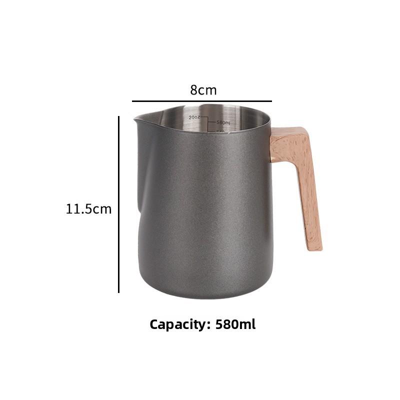 Reusable Stainless Steel Milk Frothing Pitcher With Precise Spout For Caf And Home