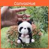 Plush Animal Charming Keychain With Adorable Cow And Panda Design Perfect Gift