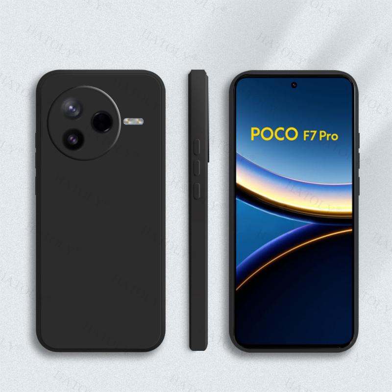 Чехол-накладка для Xiaomi Poco F7 Pro Для Poco F7 Pro Мягкий ТПУ Жидкий Силикон Конфетный Цвет Задняя Крышка Для Чехла Poco F7 Pro