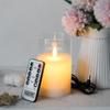 AnnTec LED Candle Light [USB Rechargeable] Flame-Like Flickering Candle, Warm Light, Flameless, Safe, Energy-Saving, with Remote Control, Adjustable