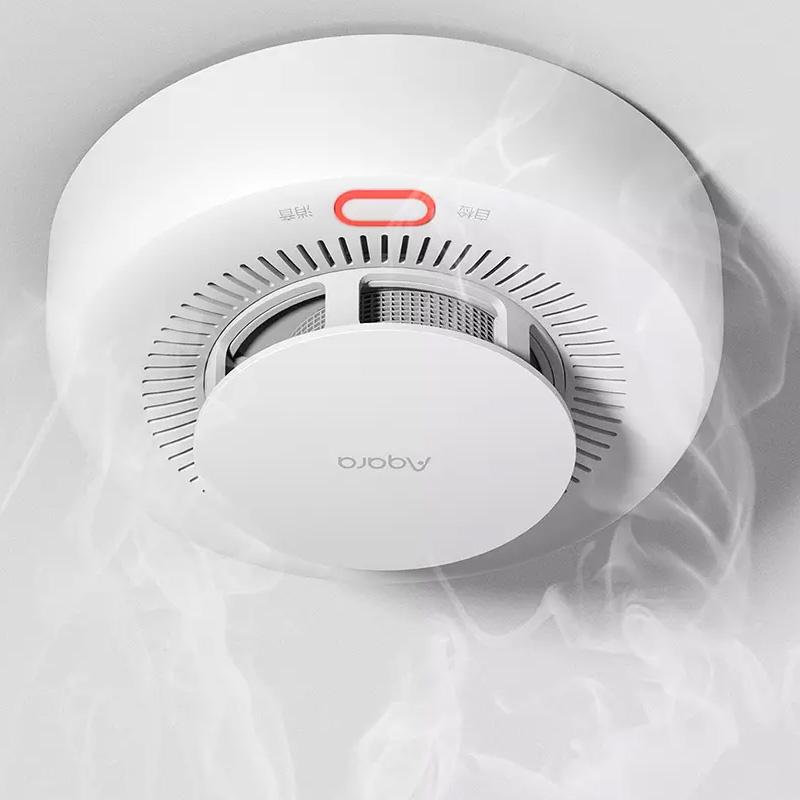 Китайская версия Aqara интеллектуальный дымовой извещатель ZigBee3.0 пожарная сигнализация монитор звуковая сигнализация домашняя безопасность приложение дистанционное управление Mijia Homekit