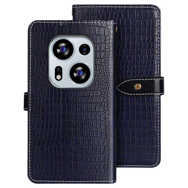 IDEWEI For TECNO Phantom X2 5G Crocodile Texture PU Leather Stand Wallet Case Magnetic Clasp Phone Cover
