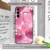 Стильный розовый кристальный чехол в форме сердца для Samsung Galaxy S25 S24+ S23 Ultra S22 Plus S20 S21 FE M53 M34 5G, мягкий чехол Y2K