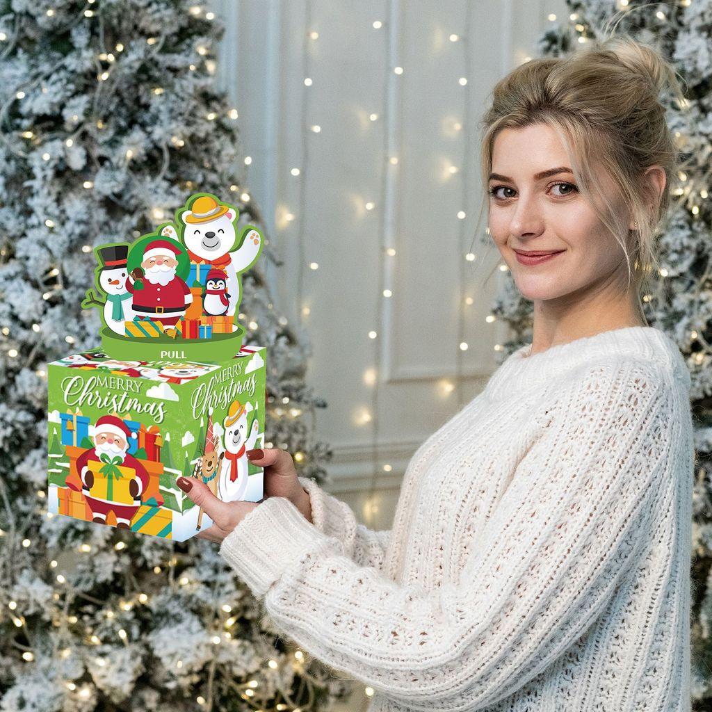 Рождественский Пингвин Снеговик Декорация для Вечеринки Подарочная Коробка Для Празднований