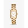 Мини-часы Michael Kors MK4640 с паве из эмали, золотистого тона