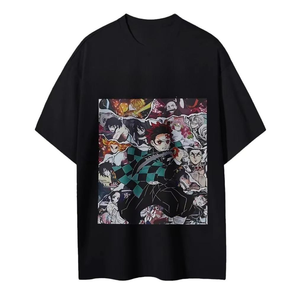 Demon Slayer Japanese Anime Classic Characters Sports Casual Short-sleeved Comfortable Popular Top Autumn and Winter Innerwear