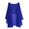 Women Soft Chiffon Wedding Capes High Low Evening Dress Bridal Long Shawl and Wraps