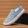Обувь Мужская обувь для рыбалки с одним педальным рукавом Ленивые туфли на плоской подошве Модная повседневная обувь из ткани Old Beijing Мужская обувь