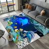 3D Иллюзия Подводный Мир Морское Дно Мультяшная Акула Дельфин Ковер для Гостиной Спальни Дома Украшение Дивана, Напольный Коврик Ребенок