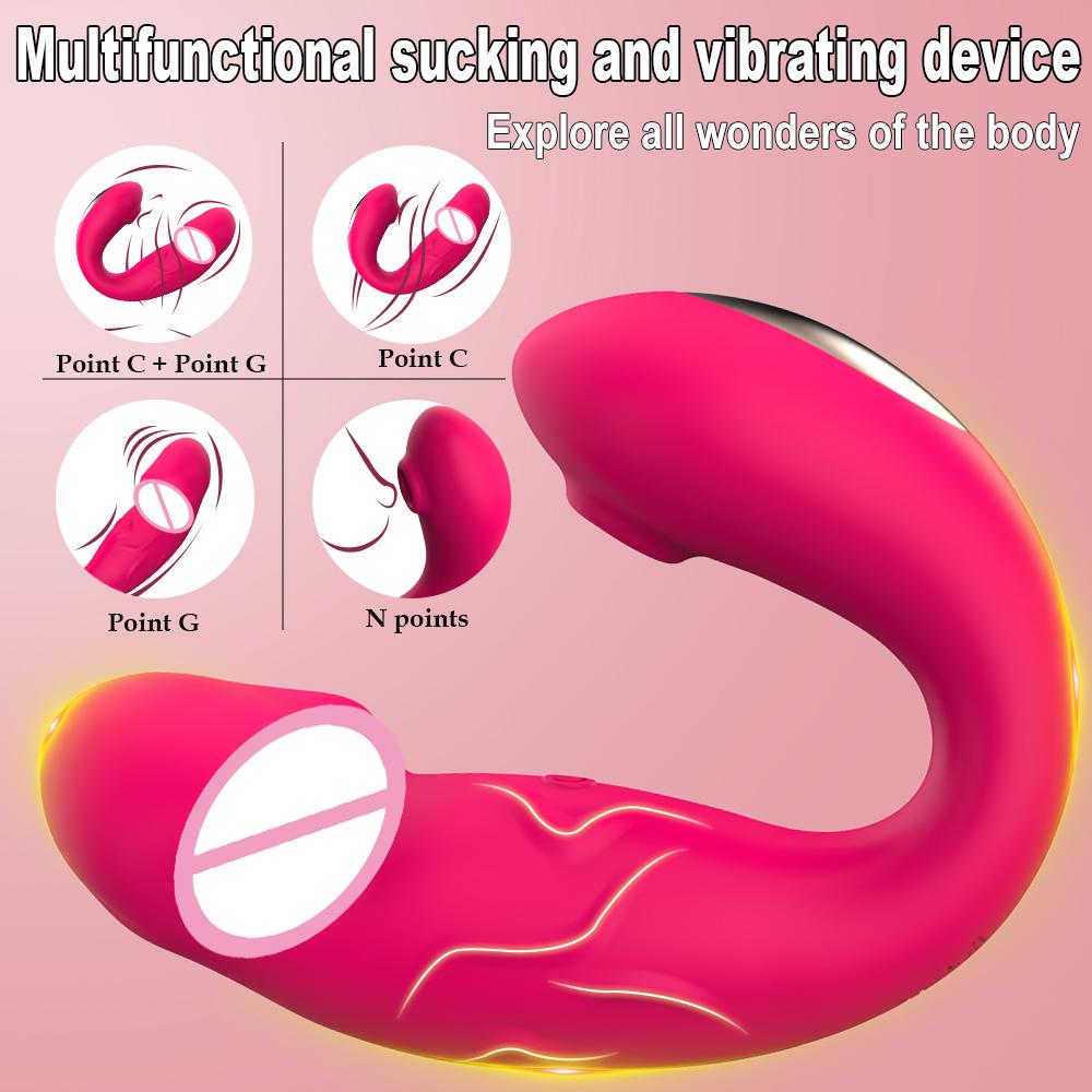 APP Пульт дистанционного управления Сосущий вибратор Стимулятор клитора Дилдо Массажер точки G Женский мастурбатор Игрушки для взрослых для женщин