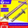 Zinc-Plated M6 Expansion Bolt Anchor with Nail