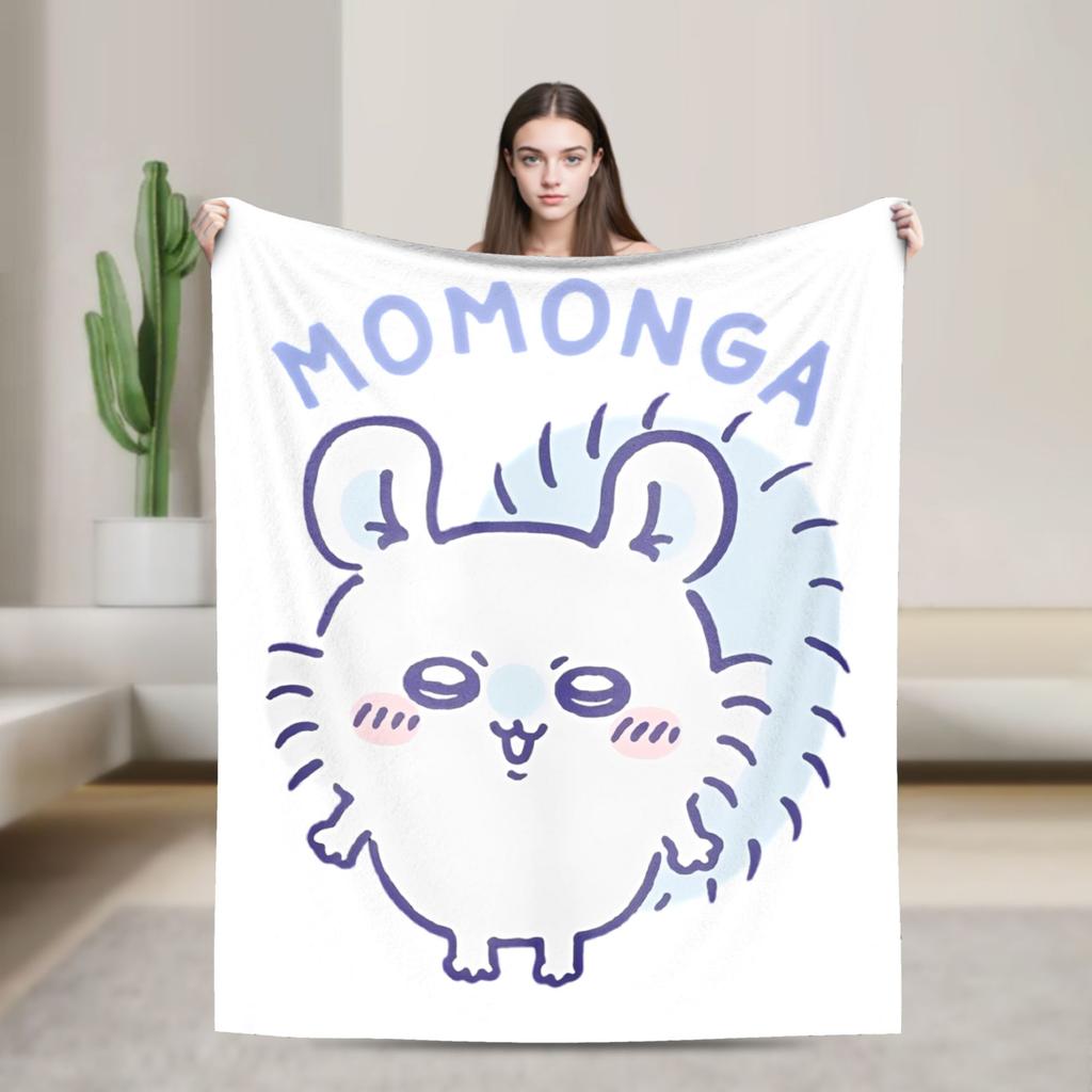 Chiikawa Toilet Blankets Fleece Awesome Soft Throw Blankets for Home Textile Decor