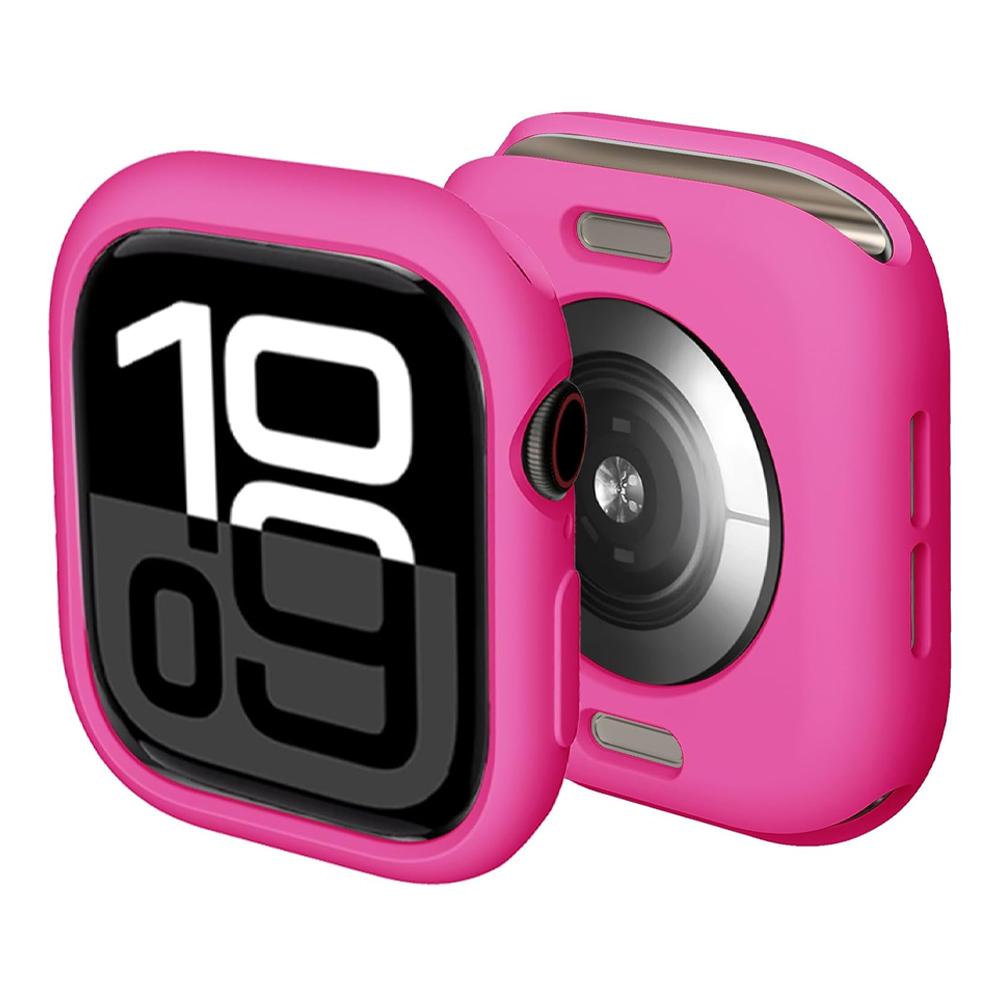 Чехол для Apple Watch 10 11 46 мм 42 мм Аксессуары Ударопрочный Защитный Мягкий Силиконовый Бампер Оболочка Чехол iwatch Серии Защита