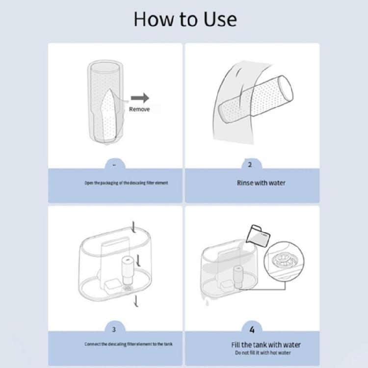 Set of 3 Humidifier Filters Reduces Contaminant Ensures Mists Output Easy Replacement Part Suitable for Various Models