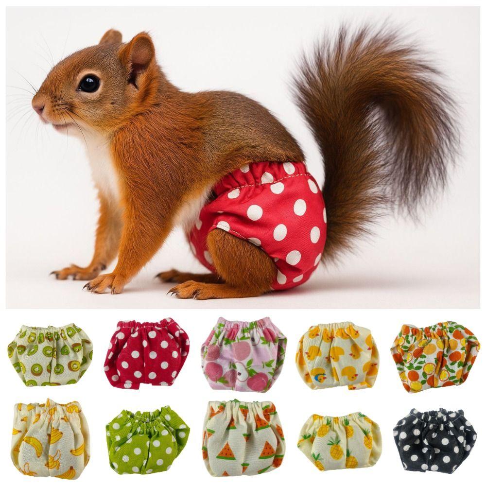 Absorbent Pet Training Pants Adjustable Small Pet Diapers For Guinea Pigs, Squirrels