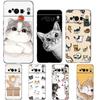 Кот Милый Котёнок Мультяшный Для Google Pixel 8 7 6 Pro 6A 5G Черный Чехол для Телефона Мягкий Ударопрочный Задняя Крышка Силиконовый TPU Чехол Coque