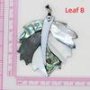Natural Abalone Pendant Tree Leaf Charm Mother of Pearl Shell Pendants for Women Jewelry Making DIY Necklace Gift