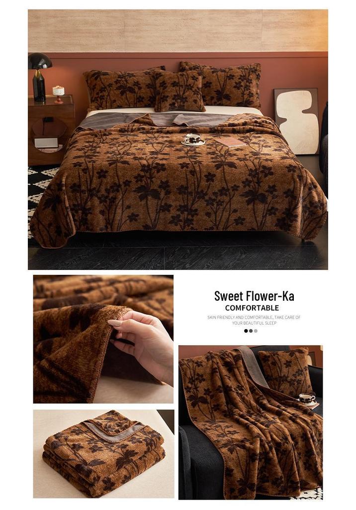 26 Soft Skin-Friendly Rabbit Fur Throw Blanket - Ideal for Single/Double Student Dormitory or Nap