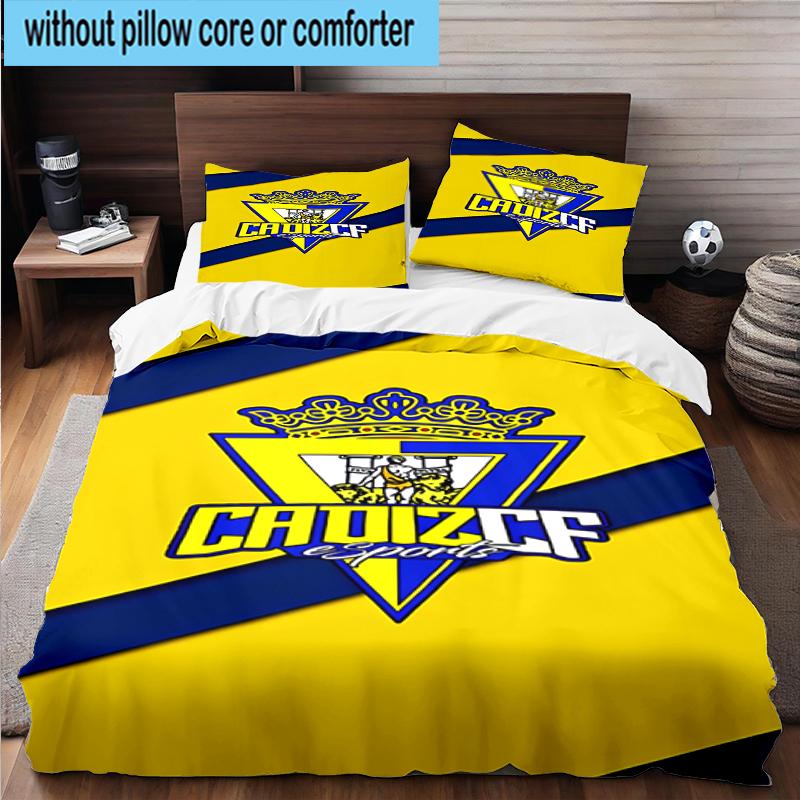 3PCS Cadiz Crest Design Bedding Set,Including 1pc Duvet Cover And 2pcs Pillowcases Perfect for Bedroom, Dormitory, Fan Christmas gift