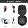 AWESAFE Electronic Shooting Noise Reduction and with Hard Travel Storage Carrying Bag Earmuffs, Amplification, (Small Box, Black)