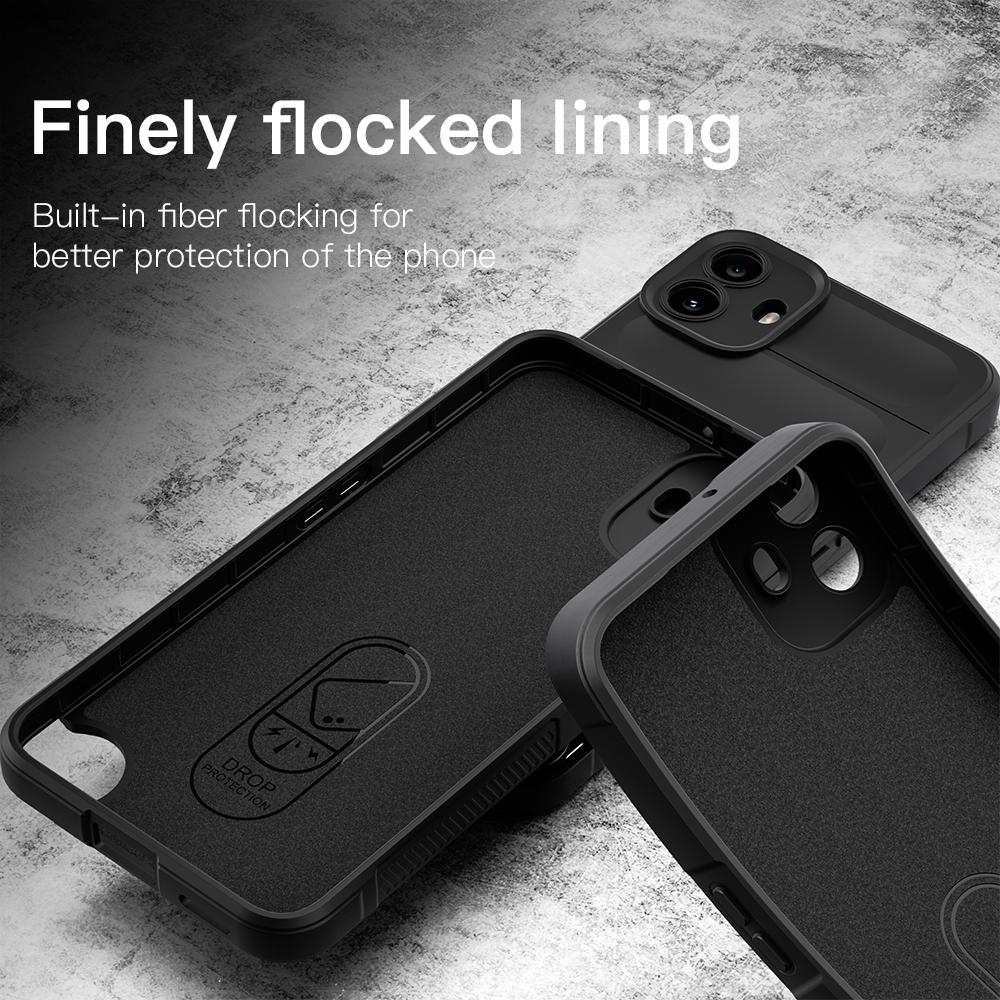 KEYSION Противоударный матовый чехол для Nothing CMF Phone 1 Противоскользящий мягкий силиконовый чехол для телефона Nothing CMF Phone 1
