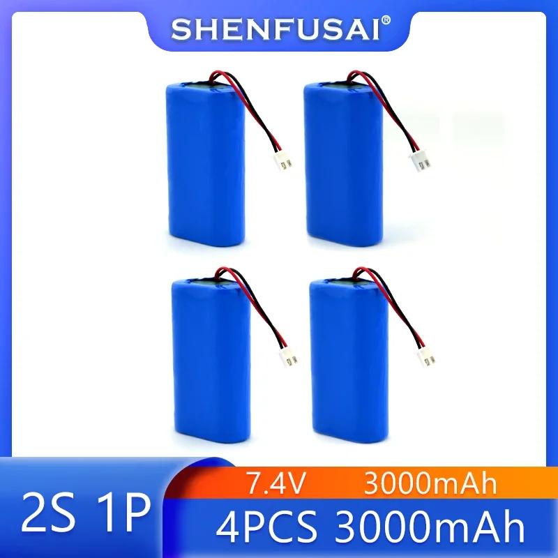 Литиевый аккумулятор 18650 для проекторов, динамиков, беспроводного мониторинга и т. д., 2S1P, вилка XH2.54-2P, 7,4 В, 3000 мАч