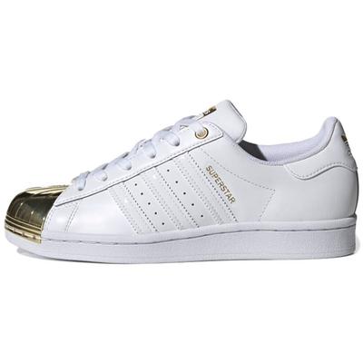 Оригинальные кроссовки Superstar с металлическим носком, низкие, женские кроссовки, белые, платиновые, FV3311