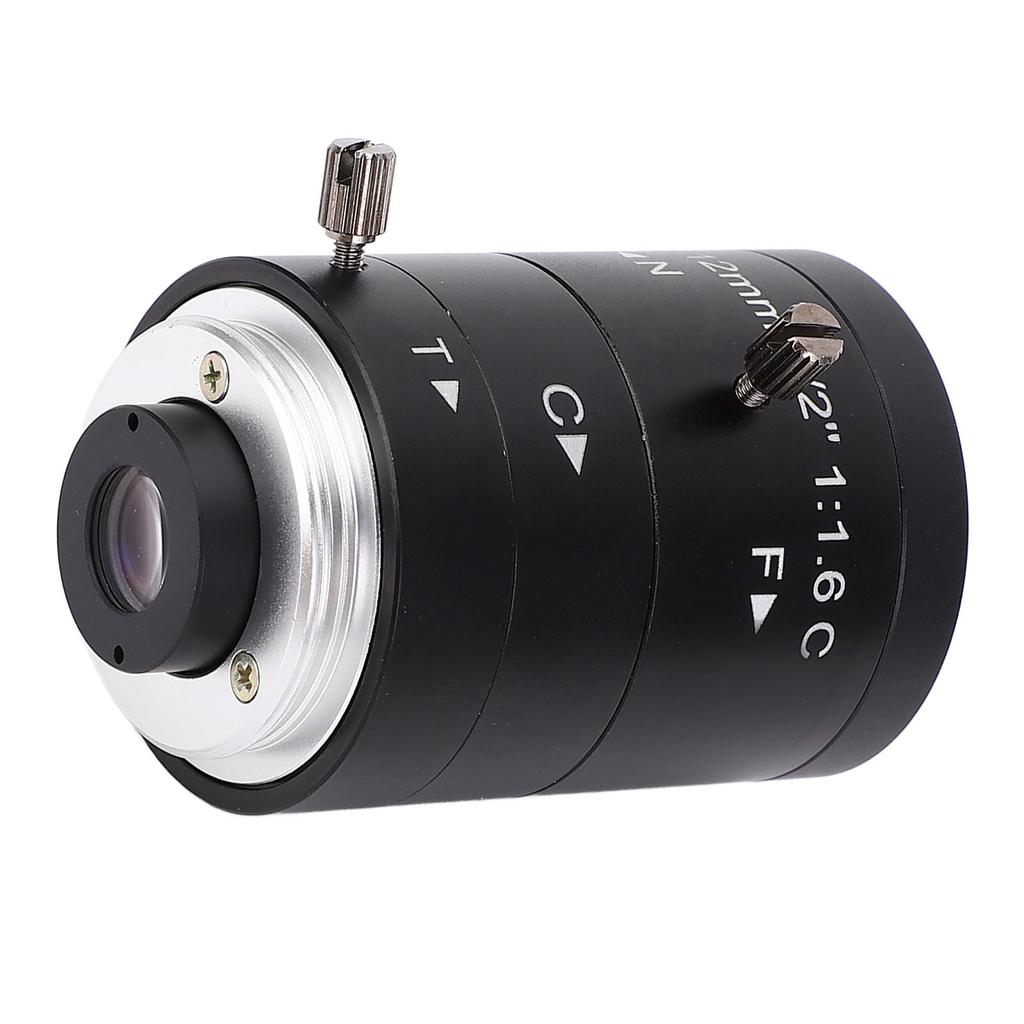 C Mount Lens 6 To 12mm Focal Length Manual Focus 3MP High Definition Zoom Industrial Camera Lens
