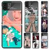 H-Hikaru Ga Shinda Natsu Жесткий ПК Чехол Для Телефона Для Samsung Galaxy Z Flip 7 6 5 4 3 Черный ZFlip7 ZFlip6 Flip5 Flip4 Flip3 5G Печать C