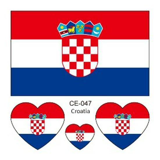 Водонепроницаемые Тату-Наклейки с Флагами Стран Чемпионата Мира по Футболу 2026 для Спорта