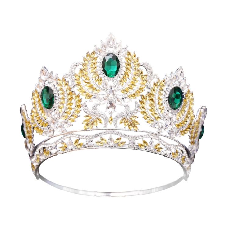Elegant Crystal Crowns Comb for Women Princess Stylish Crystal Crowns Efficient Tiaras with Colorful Stone and Comb