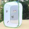 Foldable Butterfly Cage Pop-up Mesh Tent with Zipper Door Butterfly Habitat Cage Insect House for Raising Caterpillars And Butterflies