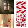 Halloween Horrific Blood Hand Foot Window Glass Sticker Living Room Bedroom Wall Sticker Halloween C