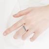 s925 sterling silver moissanite ring for women's T family starlight row ring princess seven rows diamond ring 70 points light luxury holiday gift