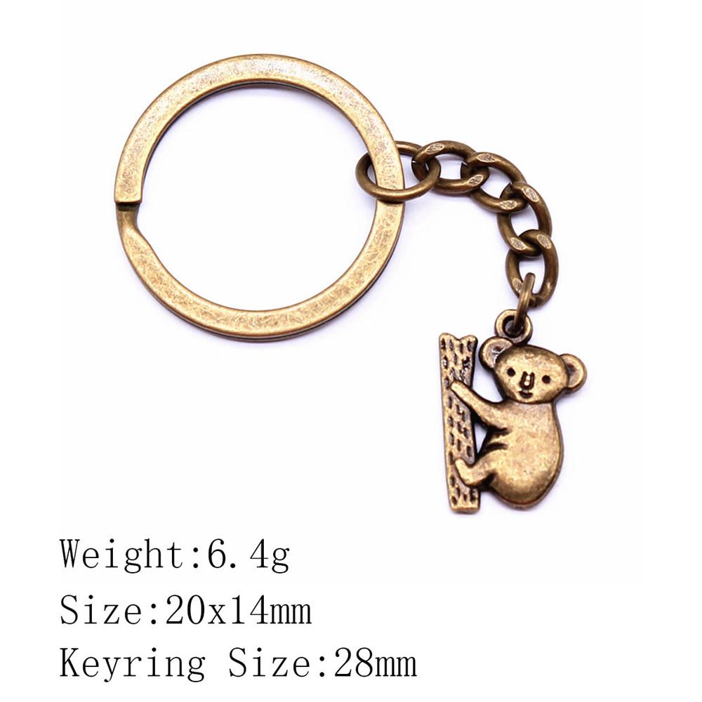 День святого Валентина Оригинальные брелки Лесные животные Медведь Брелок Сувенирные брелки Для пар