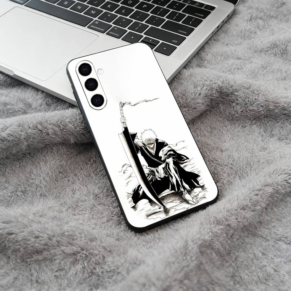 Горячий аниме-чехол B-L-E-A-C-H для Samsung Galaxy A73, A71, A72, A70, A53, A52, A51, Мягкий силиконовый черный чехол