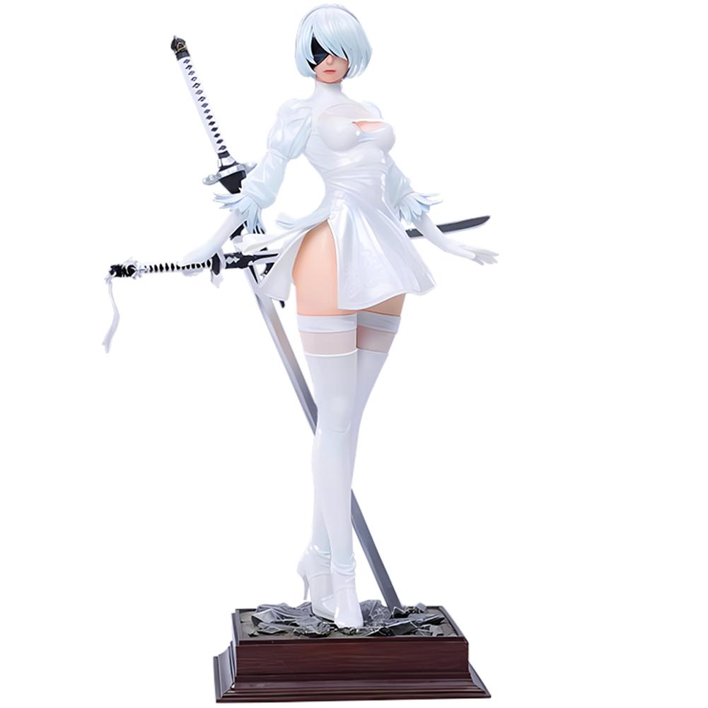 Аниме Nier Yorha Тип №2 Коллекция моделей мечей Украшение Подарок 2B B фигурка 9s экшен с держанием позы статуэтка Сочлененная Позируемая Детализированная Движущаяся Масштаб