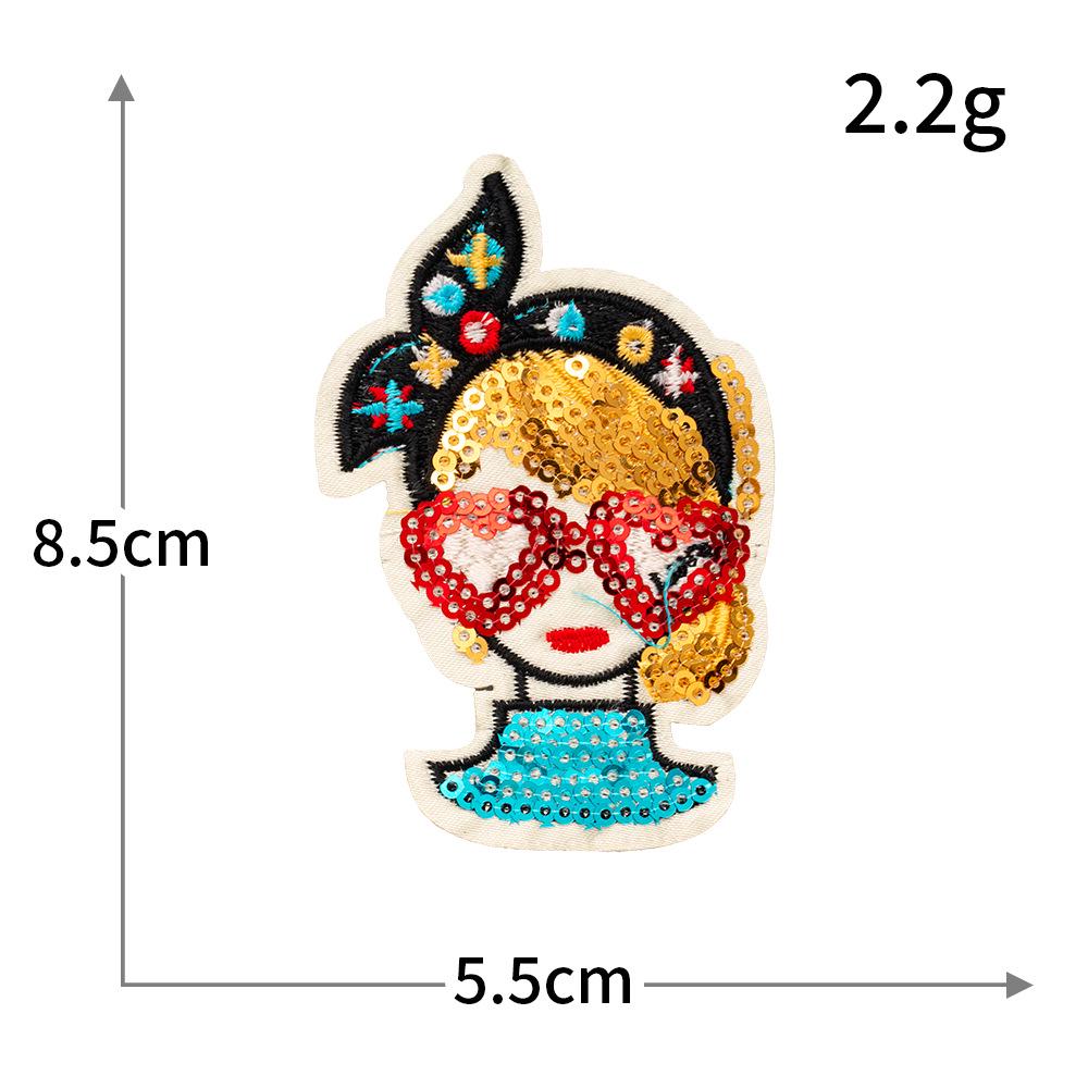 Glitter Trend Embroidered Crown Lipstick Perfume Patch with Iron-on Backing for DIY Projects