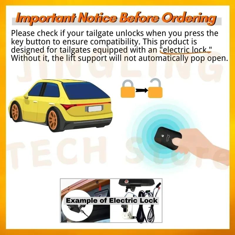 Qty(2) Trunk Struts with Spring for Mini Cooper R56 3-door Hatchback 2006-2013 Rear Tailgate Boot Lift Supports Shock Absorbers