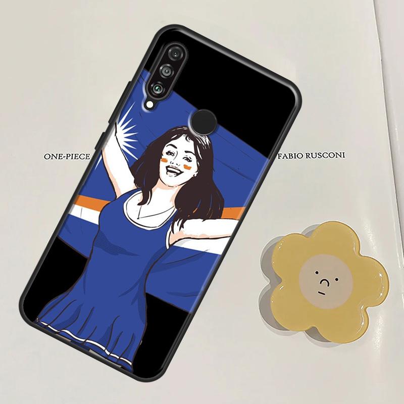 Национальный флаг Маршалловых островов Для Huawei Nova Y60 Y70 Y90 Y61 Y91 3i 7i 8i 11i Nova 11 9 10 SE P20 P40 Lite P30 Pro Чехол