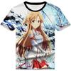 Аниме Sword Art Online Kirito SAO 3D Printed Футболка для взрослых Косплей Смешные Быстросохнущие Крутые Футболки с Коротким Рукавом Топы