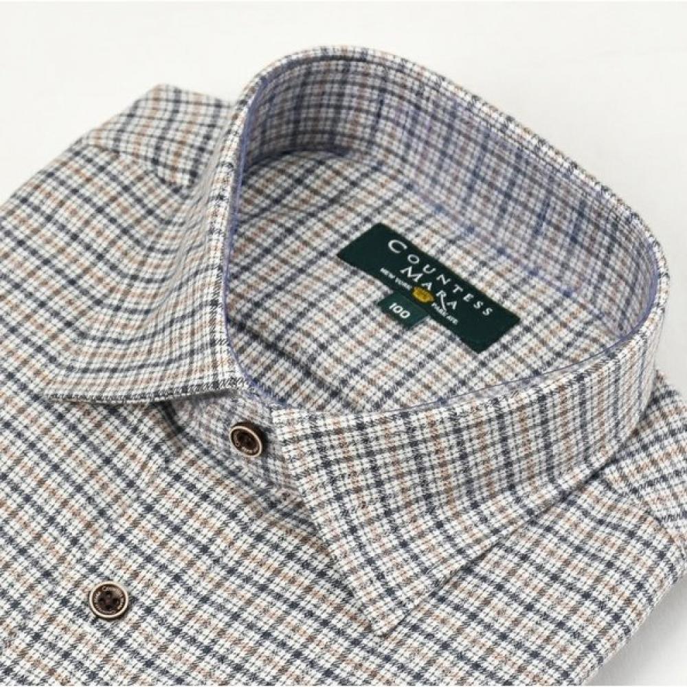Countess Mara Non Iron Soft Warm Check Flannel Shirt Cdc4c23010i008d