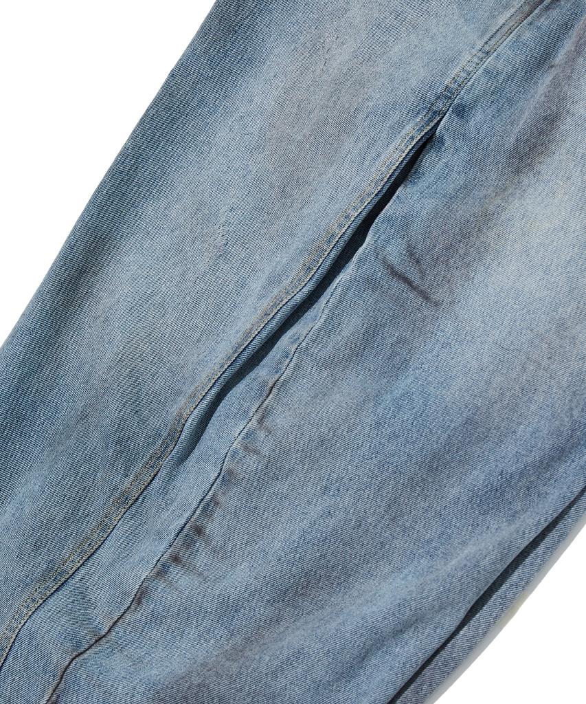 CRITIC Dirty Washed Denim Pants Light Blue
