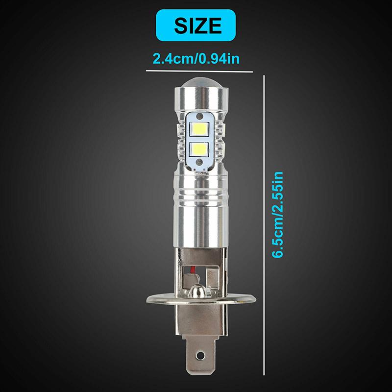 1 Pair H1 LED Headlight Bulbs Ice Blue Super Bright Car Headlights Car Light Auto Car Accessories Dropshipping Bulbs 7