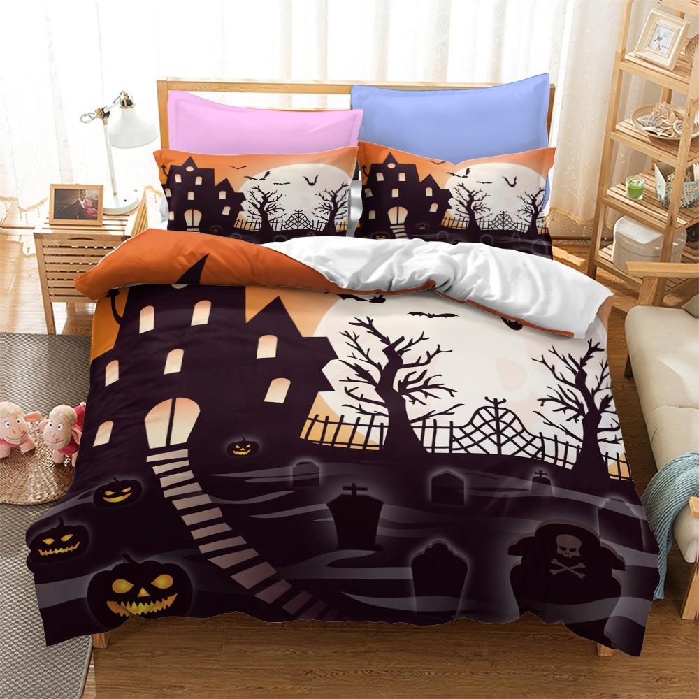 Halloween Series Bedding Three-Piece Home Textile Kit