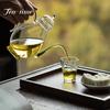 450ml Imitation Song Glass Green Teapot High Borosilicate Transparent Beauty Pot Household Fair Cup with Filter Heatable Kettle